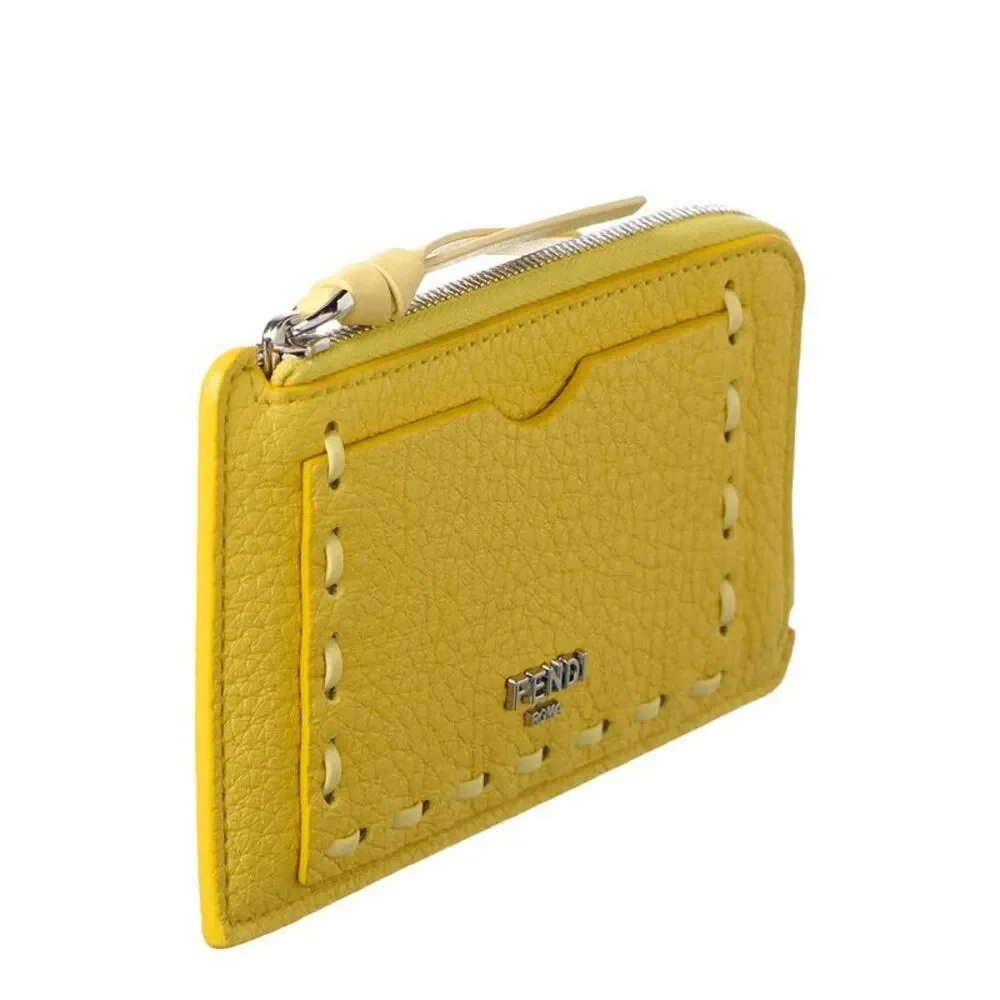 Fendi Peekaboo Leather Card Holder
